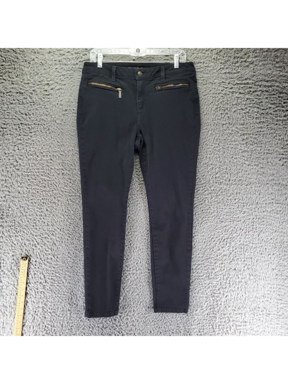 Michael Kors Jeans Womens Size 8 Black Skinny Cotton Blend Stretch Fit